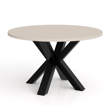 Stolik kawowy NEO okrągły 75 cm, metalowa podstawa- kaszmir