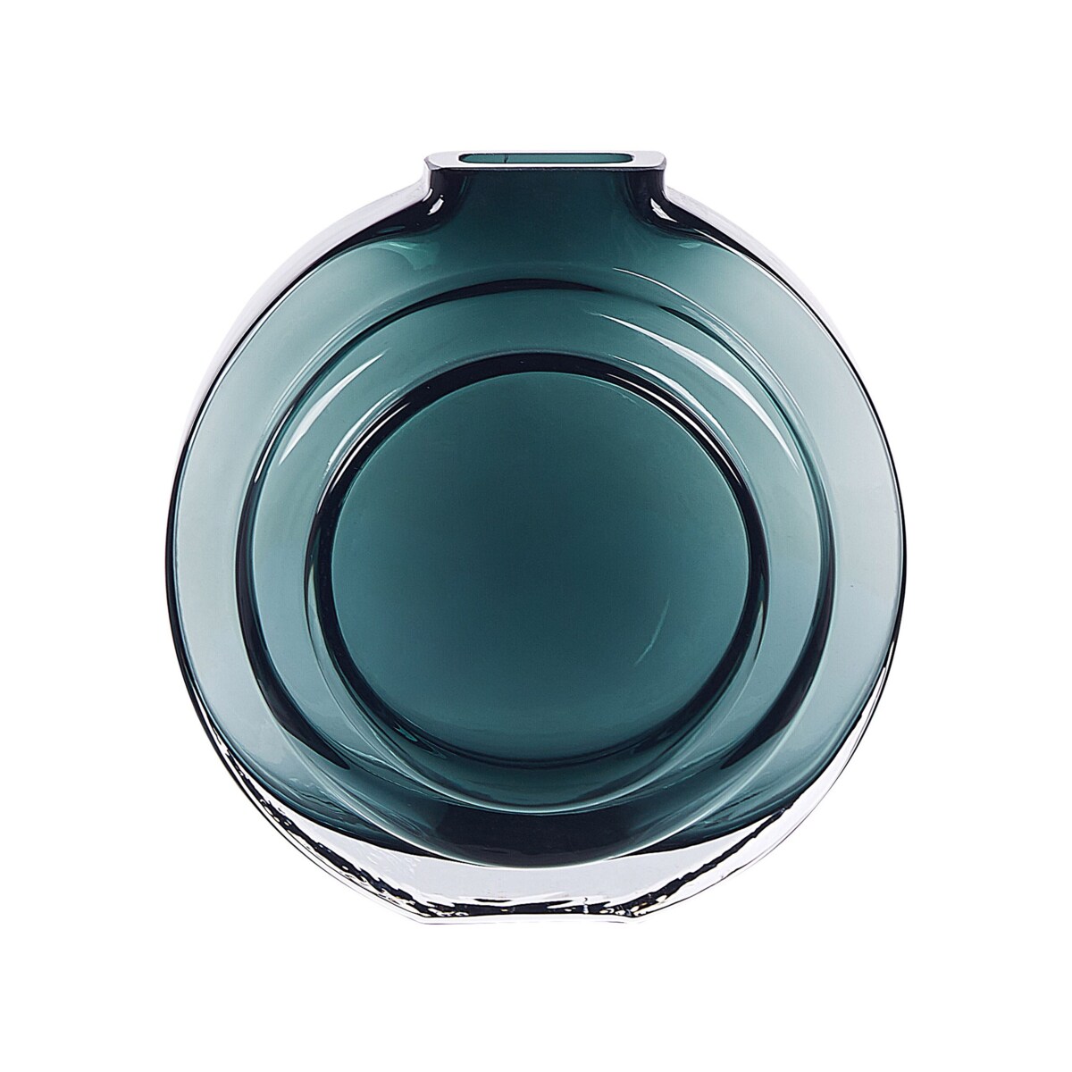 Wazon na kwiaty szklany 27 cm zielony KAPELI