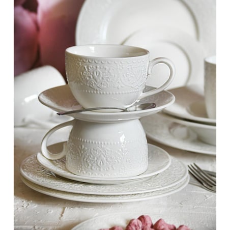 VILLA ITALIA Talerzyk deserowy śniadaniowy 20,5 cm porcelanowy GLORIETTA