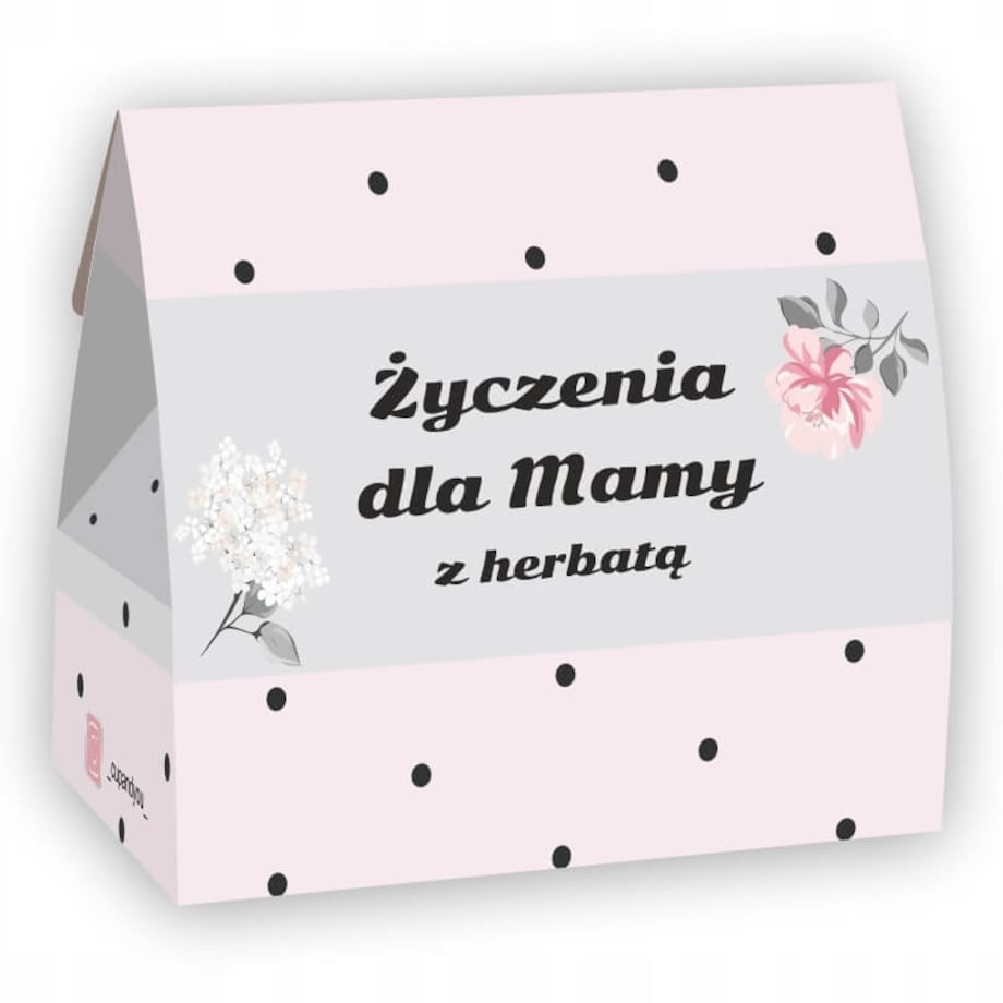 PREZENT NA DZIEŃ MAMY DLA MATKI ZESTAW 5 HERBAT SYPANYCH W RÓŻANYM PUDEŁKU