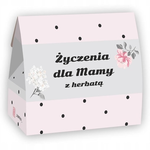 PREZENT NA DZIEŃ MAMY DLA MATKI ZESTAW 5 HERBAT SYPANYCH W RÓŻANYM PUDEŁKU