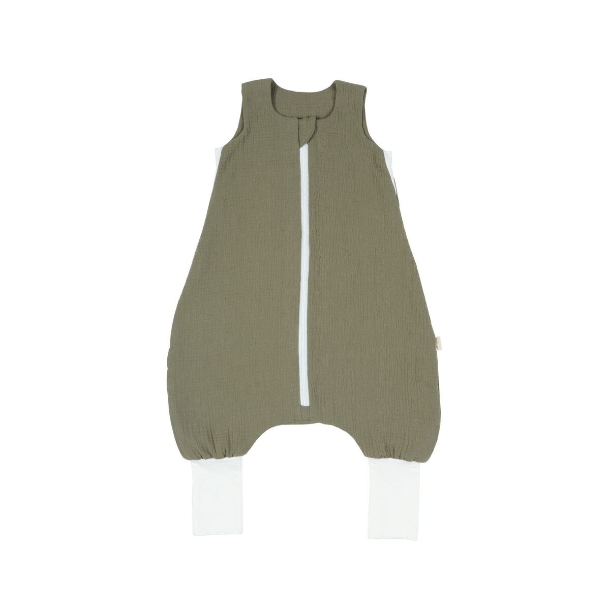 Śpiworek do spania z nogawkami muślinowy forest green