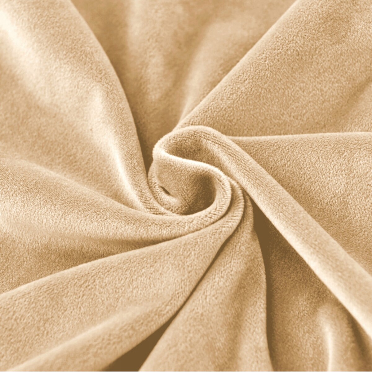 POKROWIEC NA SIEDZISKO 40x40cm BEŻOWY WELUR ELASTYCZNY [26L1]