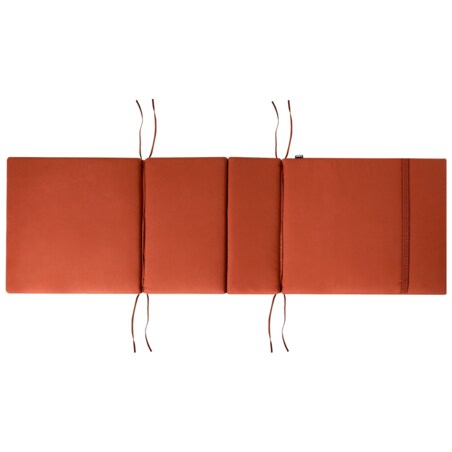 Leżak ogrodowy z poduszką AMANTEA PREMIUM Drewno akacjowe Czerwony