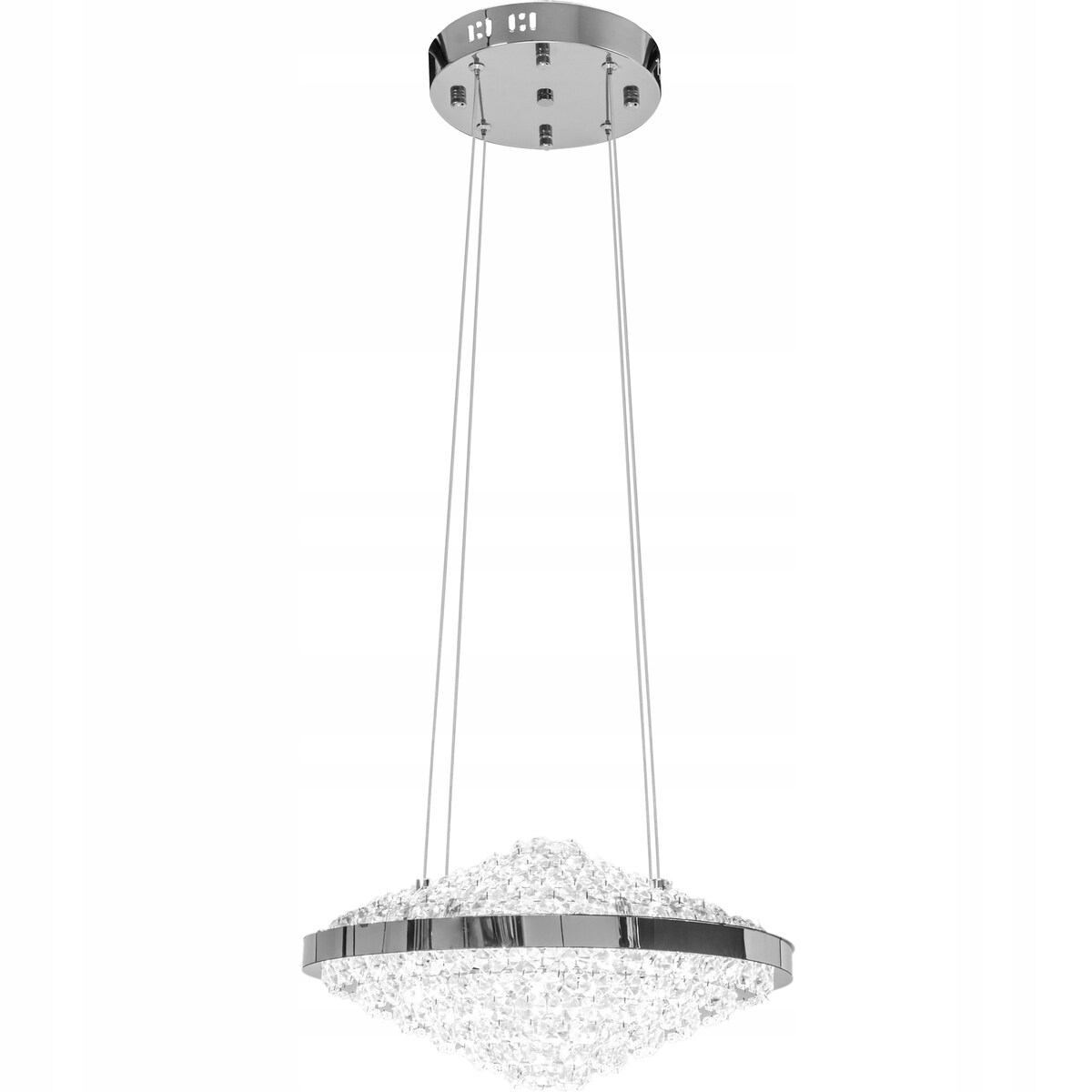 Kryształowa Lampa Sufitowa Żyrandol Glamour Led