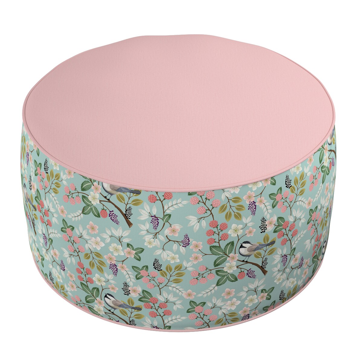 Puf dwukolorowy Coli, niebieski, 50x25 cm, Magic Collection