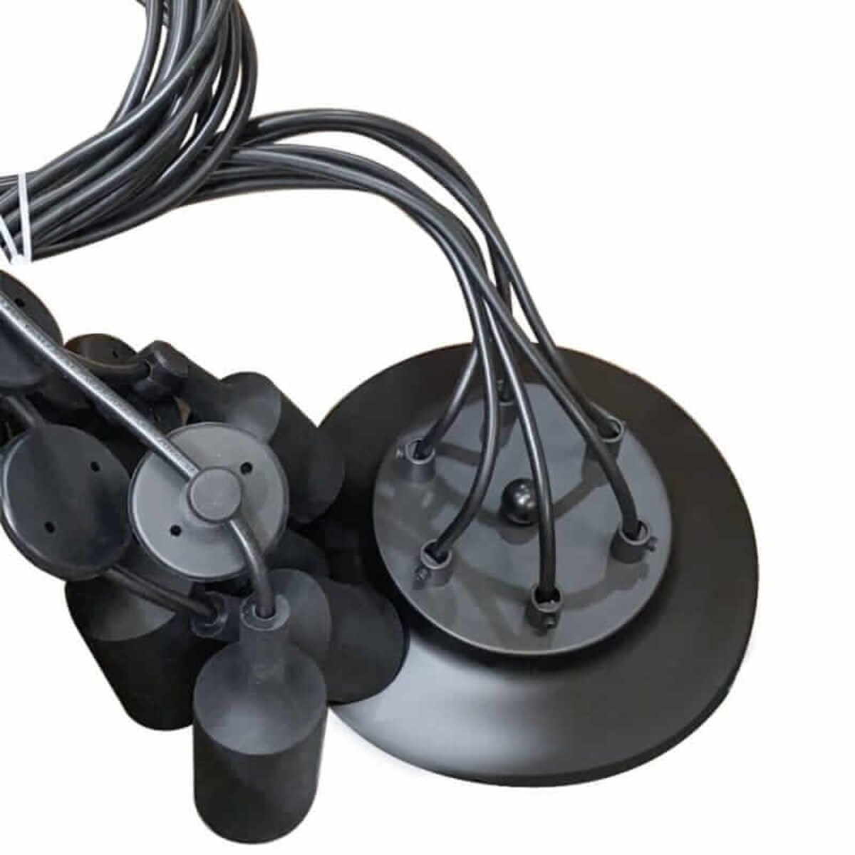 Minimalistyczna lampa zwieszana Spider ABR-SPIDER-6XE27 Abruzzo czarny