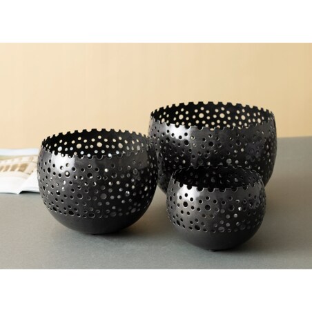 2 szt. DONICA TWINKLE czarna metalowa
