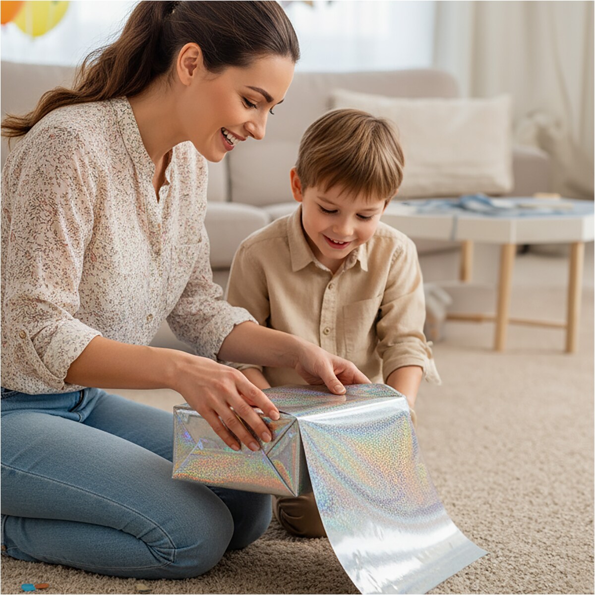 Papier do pakowania prezentów 25 METRÓW MEGAROLKA Urodzinowy Do Paczek Ozdobny