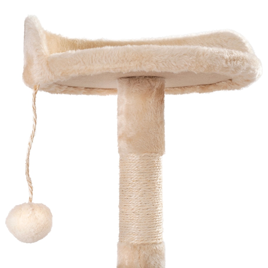Czteropoziomowy drapak dla kotów Beżowy PJ-042 85 cm