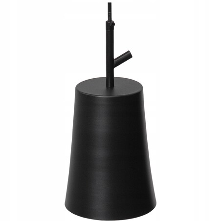 Lampa Wisząca Tuba Czarna Metal Black Industrial