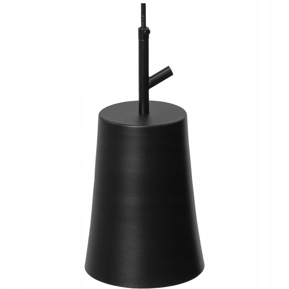 Lampa Wisząca Tuba Czarna Metal Black Industrial