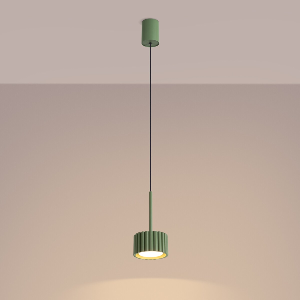 Lampa wisząca AURA 1 szałwiowa Gx53
