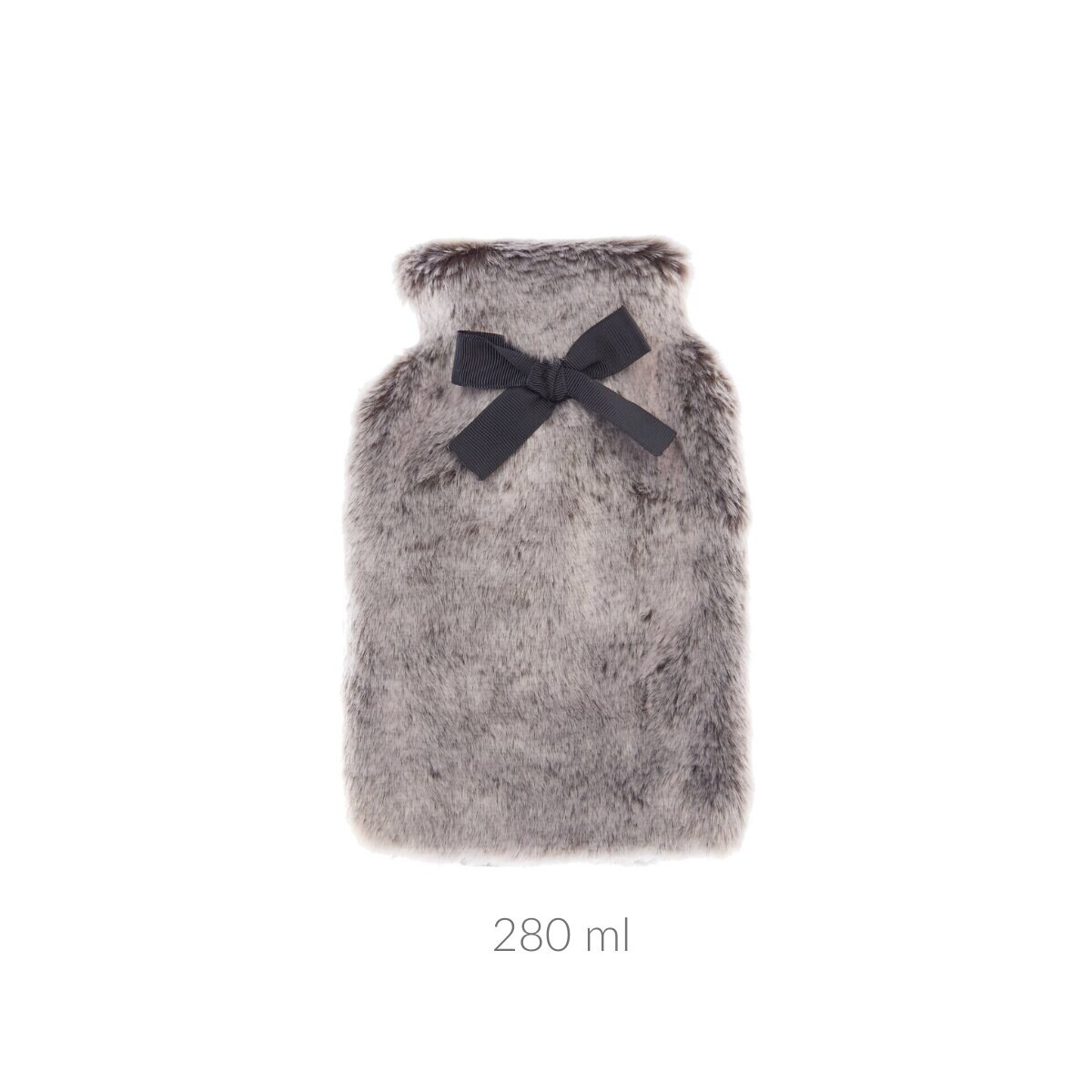 Pluszowy termofor z kokardą, 280 ml