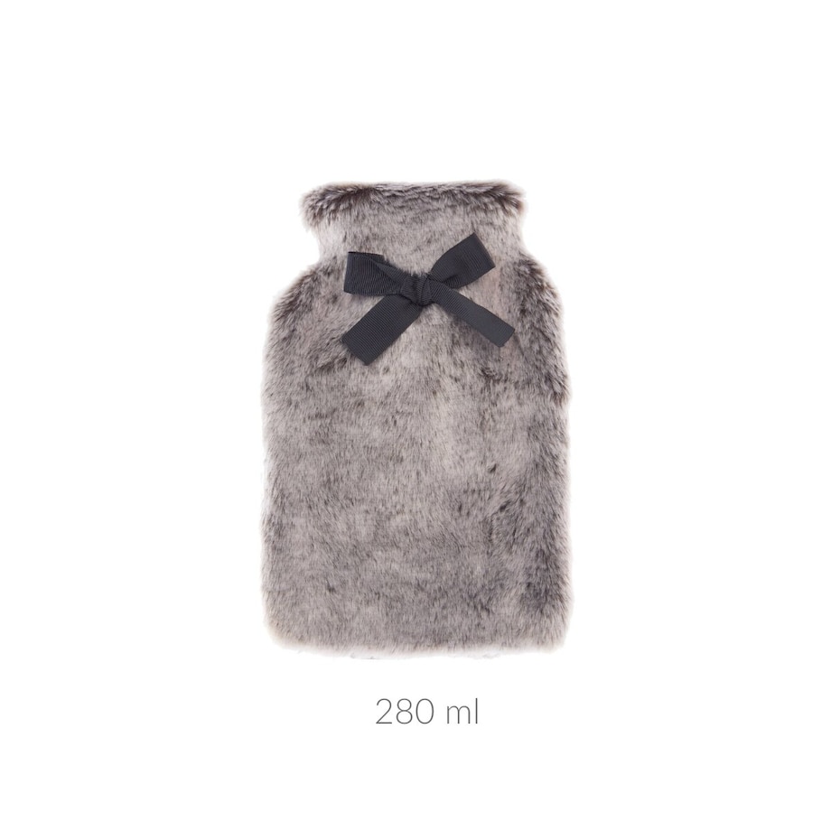 Pluszowy termofor z kokardą, 280 ml