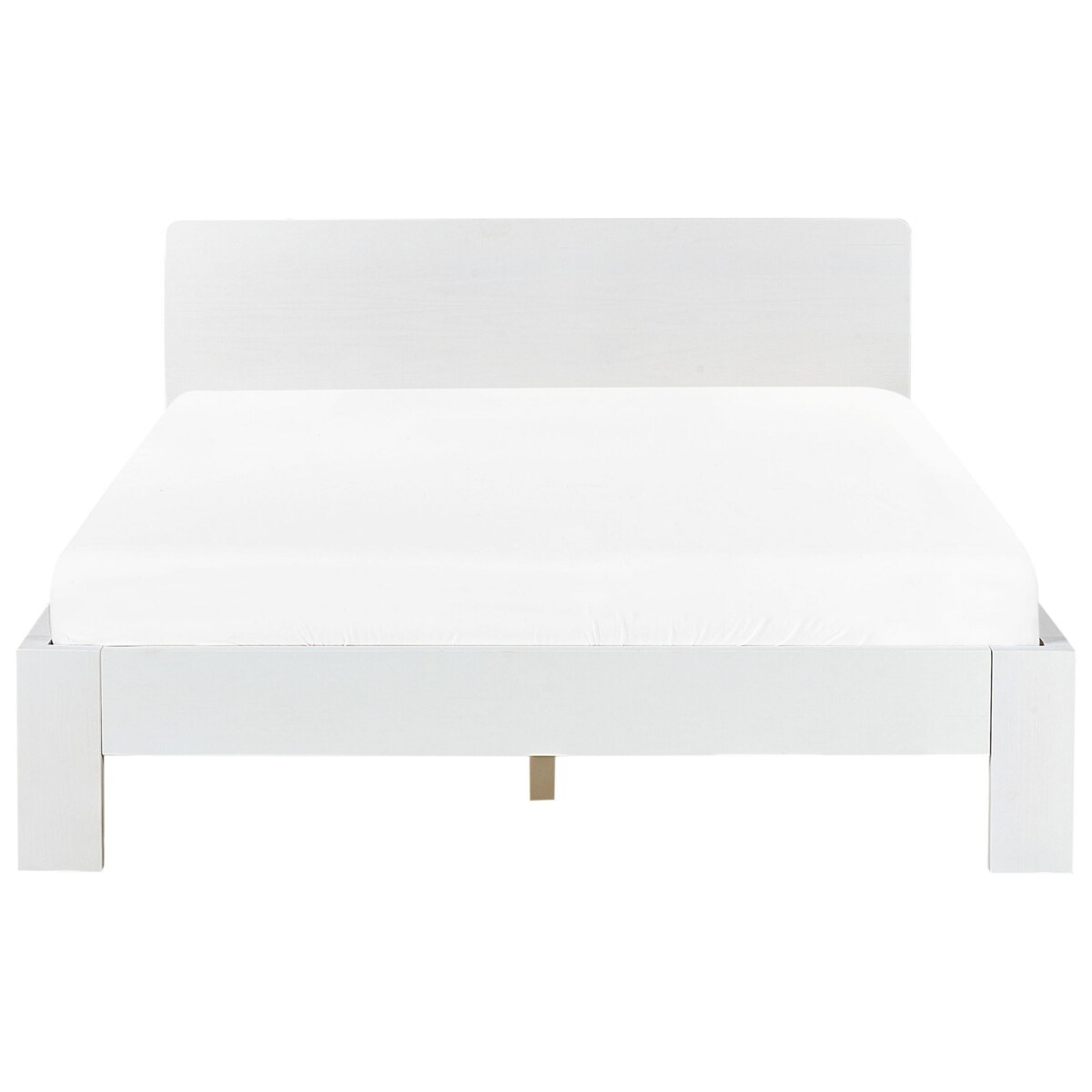 Łóżko drewniane 140 x 200 cm białe ROYAN