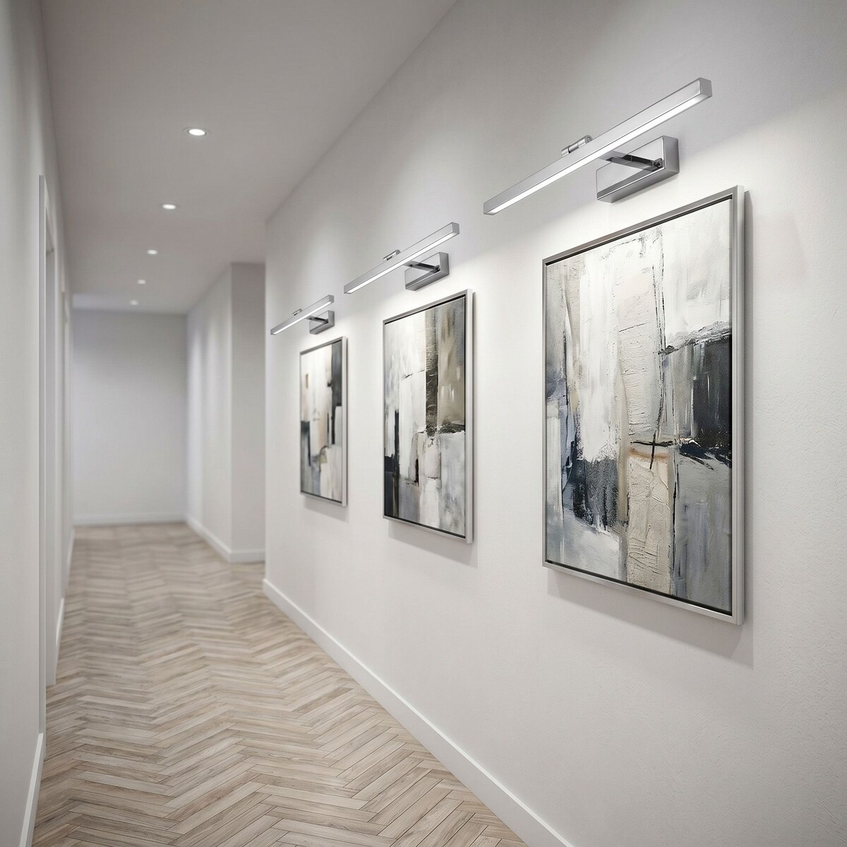 Kinkiet App1858-1W 60Cm Led Chrom, Aluminium, Tworzywo Sztuczne
