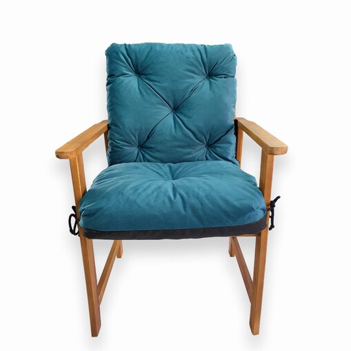 Poduszka na fotele ogrodowe, 50x70x50 cm, Turkus