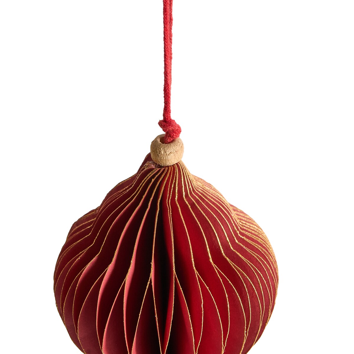 Zestaw 20 ozdób choinkowych MALSELVA Papier Kolorowy
