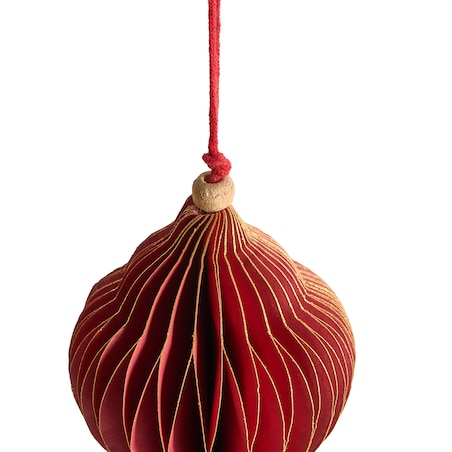 Zestaw 20 ozdób choinkowych MALSELVA Papier Kolorowy