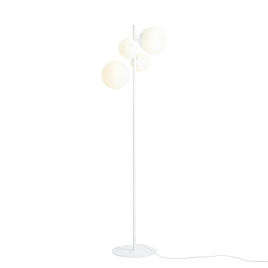 Biała lampa podłogowa Bloom 1091A Aldex kule balls nowoczesna stojąca