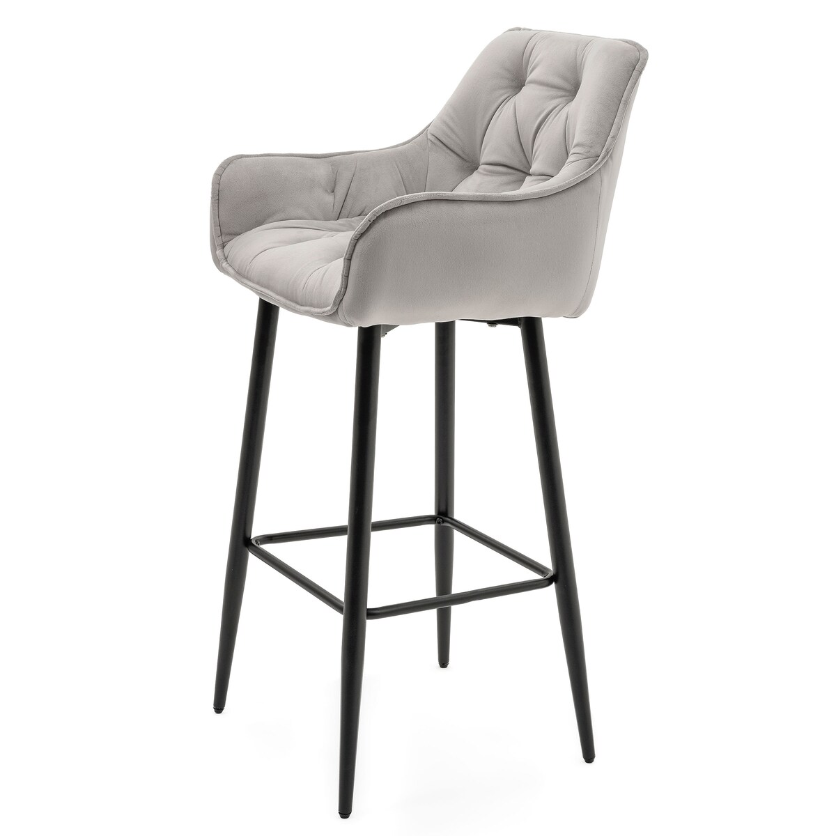 Hoker tapicerowany welurowy do salonu jadalni barowy glamour SIENA