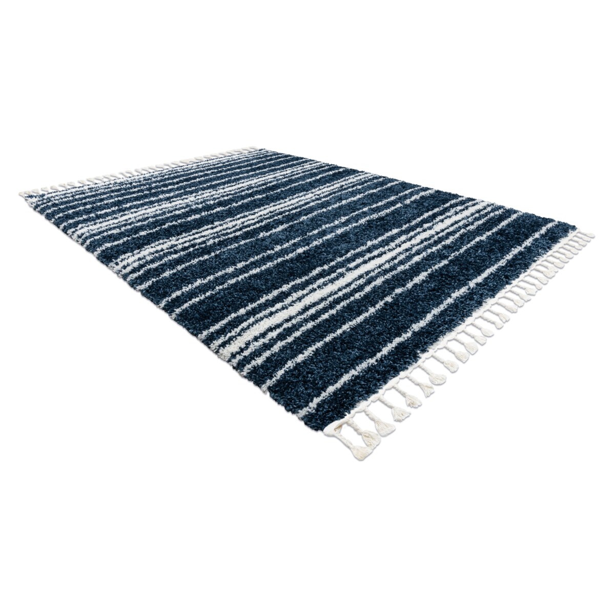 Dywan UNION 4080 Pasy niebieski / krem 120x170 cm