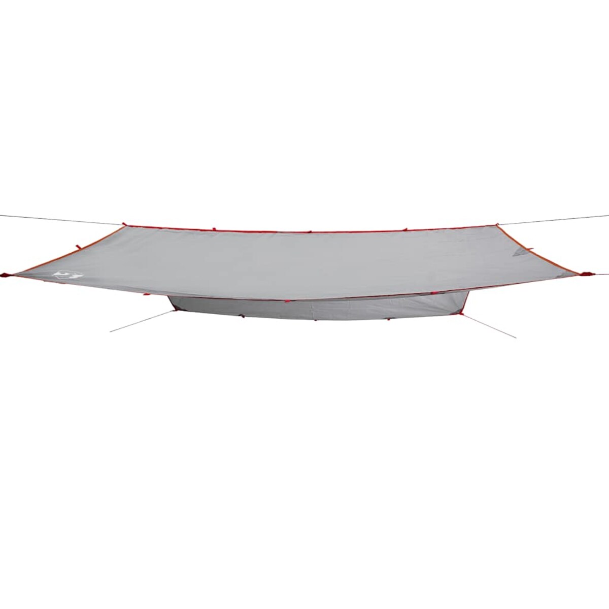 vidaXL Płachta biwakowa, szaro-pomarańczowa, 400x294 cm, wodoszczelna