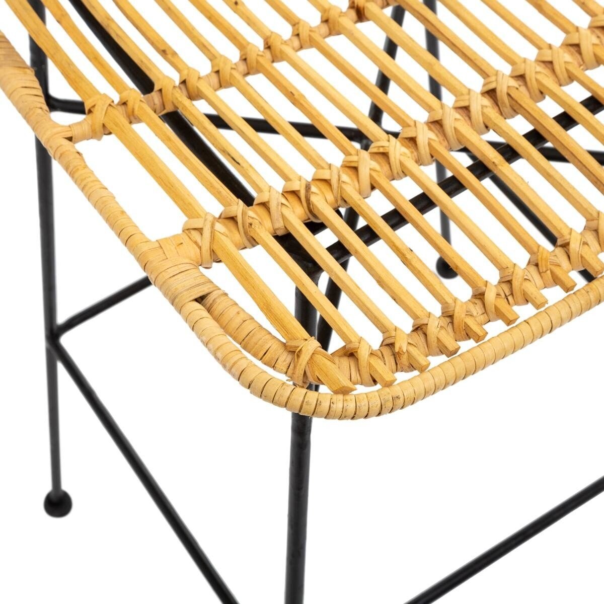 Hoker do jadalni KUBU, rattan, 100 cm