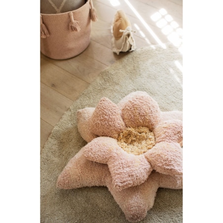 Lorena Canals - Dywan i poduszka bawełniana 2w1 Puffy Lily 140x160cm