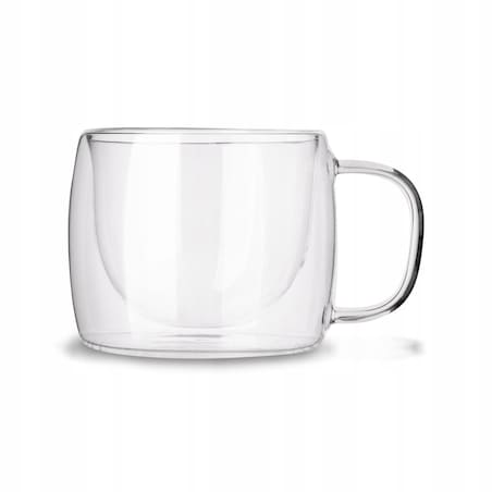 SZKLANKI FILIŻANKI na kawę herbatę PODWÓJNA ŚCIANKA termiczne 2x 350 ml