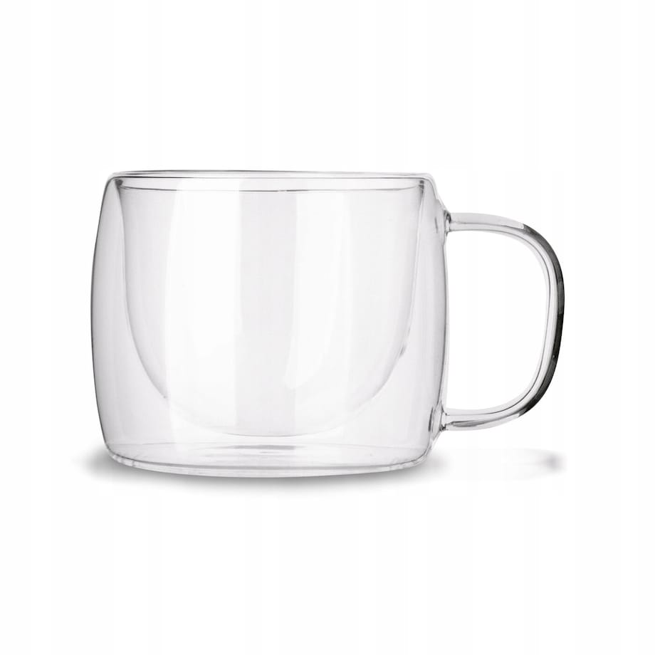 SZKLANKI FILIŻANKI na kawę herbatę PODWÓJNA ŚCIANKA termiczne 2x 350 ml