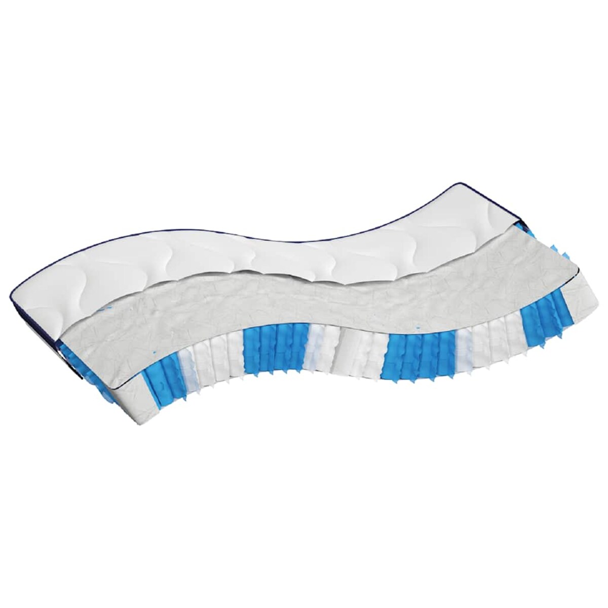 vidaXL Materac kieszeniowy, średnia twardość, 140x190 cm