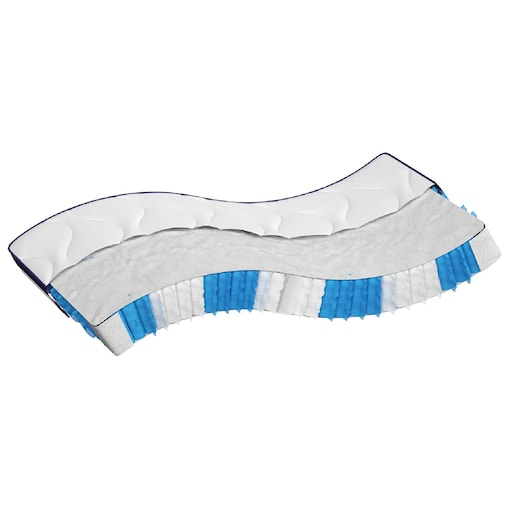 vidaXL Materac kieszeniowy, średnia twardość, 140x190 cm