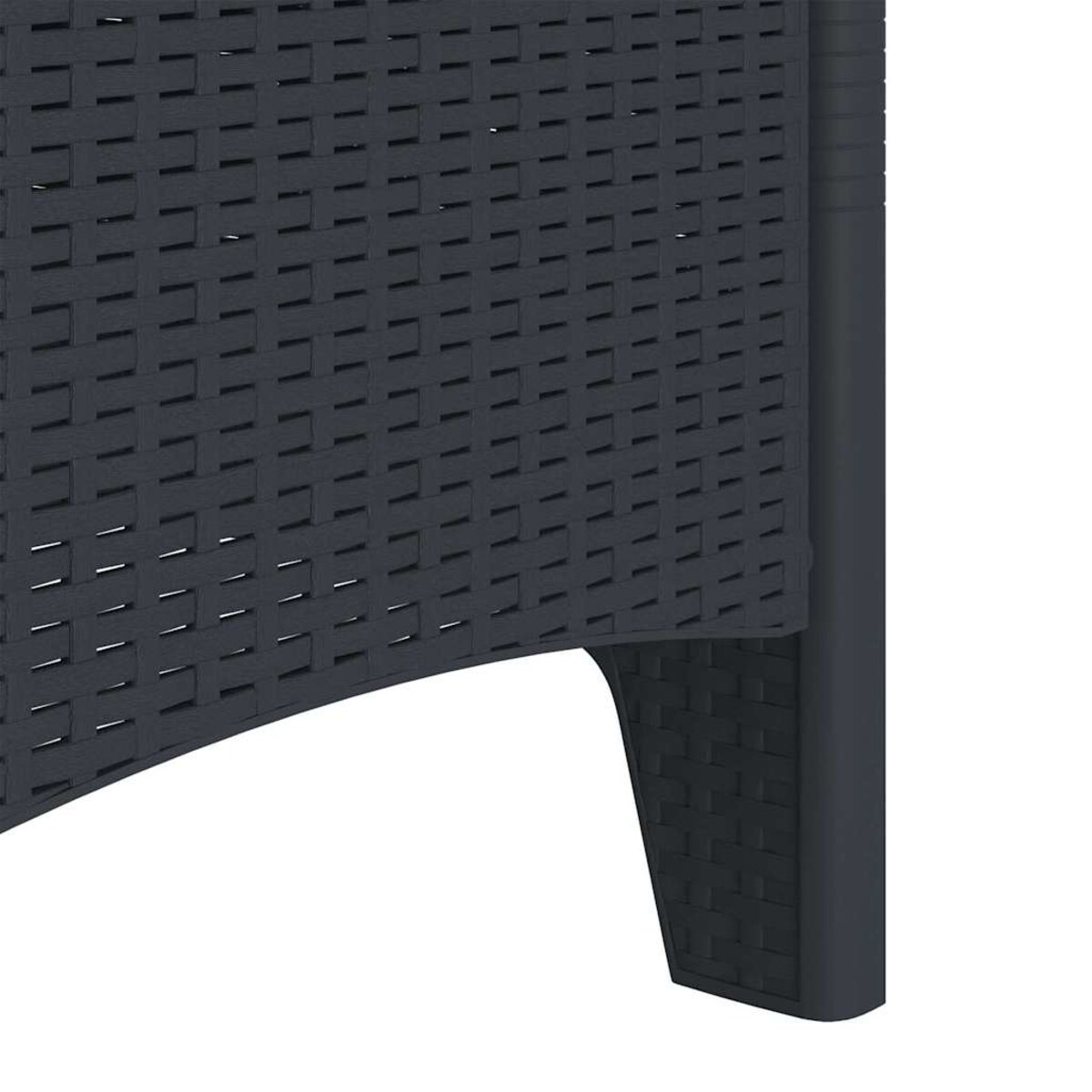 vidaXL Krzesło Ogrodowe 4 pcs Antracyt 53 x 49 x 85 cm PP