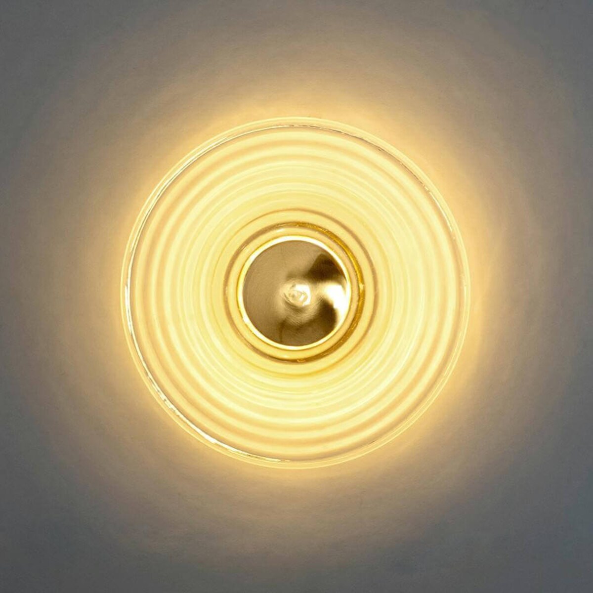 Szklana lampa ścienna Onda MSE1501100146 Moosee LED 9W 3000K retro złota