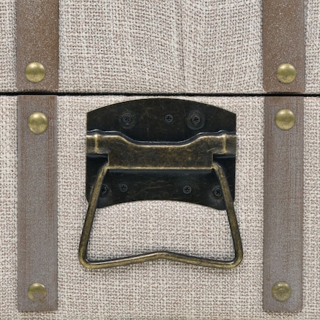 vidaXL Ławka ze schowkiem, lite drewno i stal, 111 x 34 x 37 cm