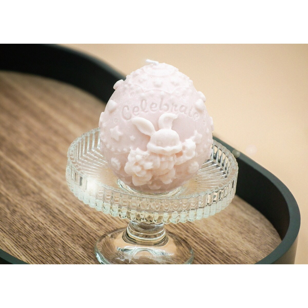 Zestaw prezentowy wielkanocny świece sojowe zajączek + 2 pisanki