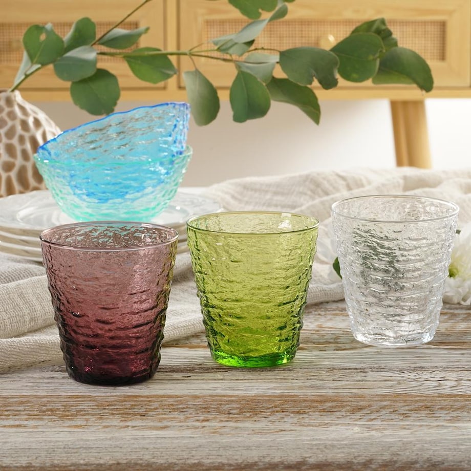 VILLA ITALIA Szklanka fioletowa 270 ml SELENA