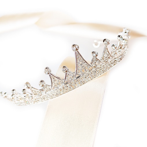 DIADEM srebrny na ślub wesele studniówka cyrkonie