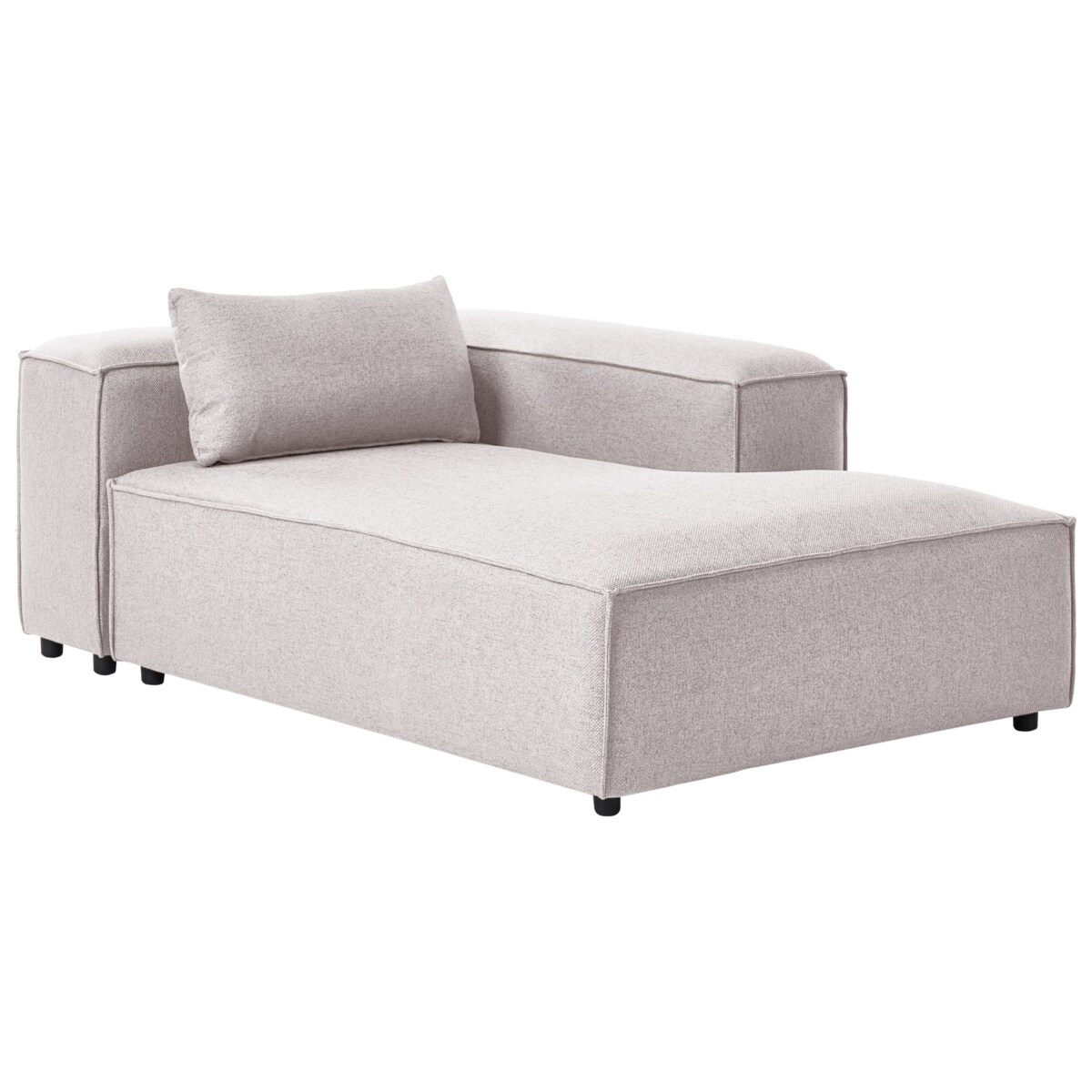 Szezlong lewostronny BRANDE Jasnobrązowy