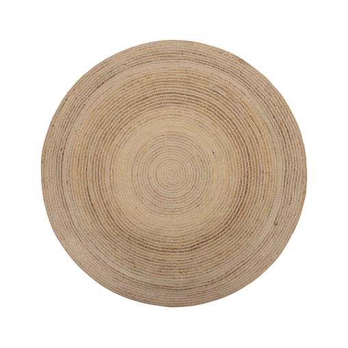 Dywan okrągły z juty ⌀ 140 cm beżowy AKBELEN