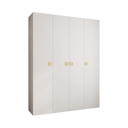 Szafa czterodrzwiowa Como 1 190 gł.50 biały+złoty
