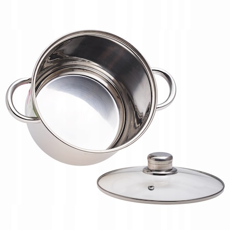 Garnek gastronomiczny wysoki stalowy 4.5L duży gastro KAMILLE