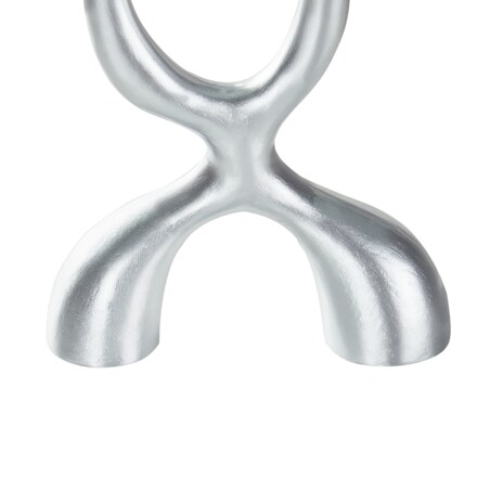 Świecznik FAMOES Metal 41 cm Srebrny
