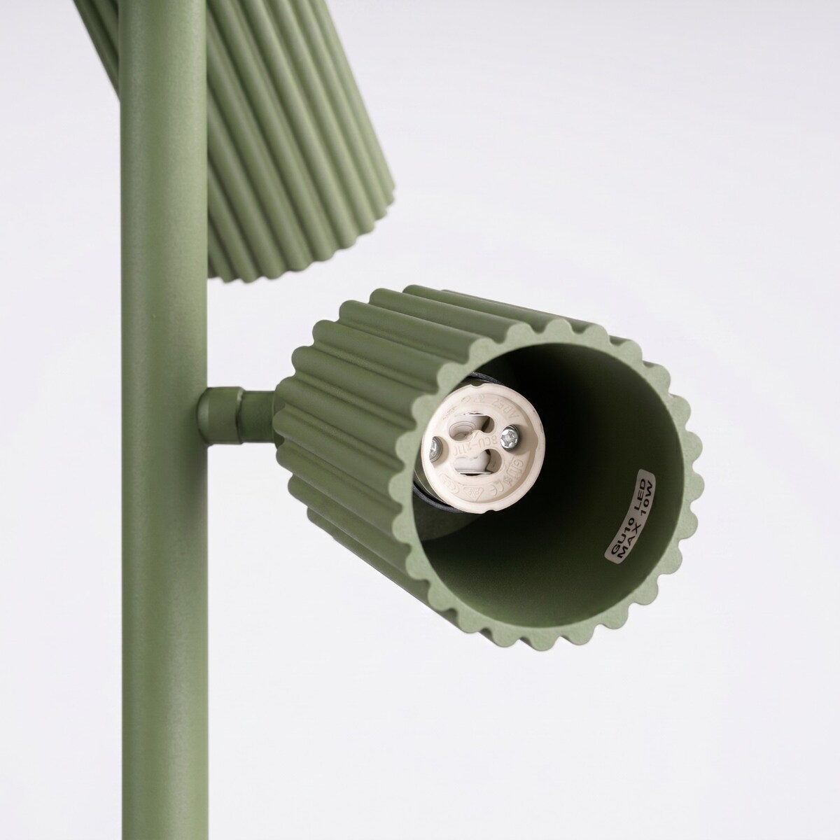 Lampa podłogowa KARBON 3 zielona oliwka