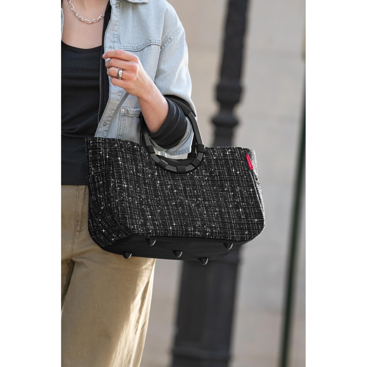 Torba LOOPSHOPPER M, bouclé black