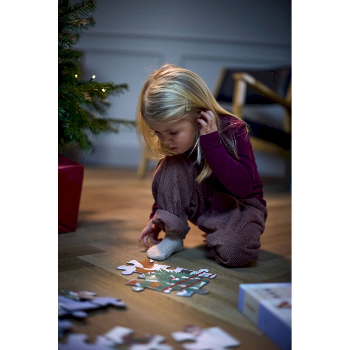 Filibabba Puzzle 30 el. (45x45 cm) Wonderful Winter - Forest friends