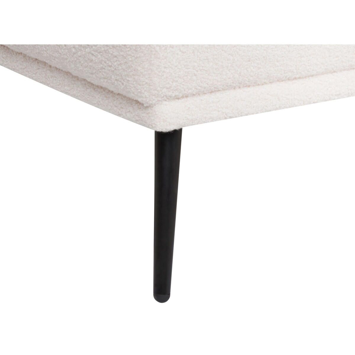 Szezlong boucle lewostronny złamana biel ARTHEZE