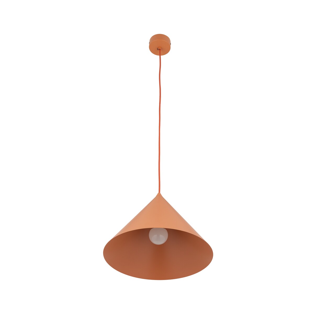 Lampa wisząca TK Lighting CONO L 11385 pomarańczowa E27 loft nowoczesna regulowana do salonu i kuchni